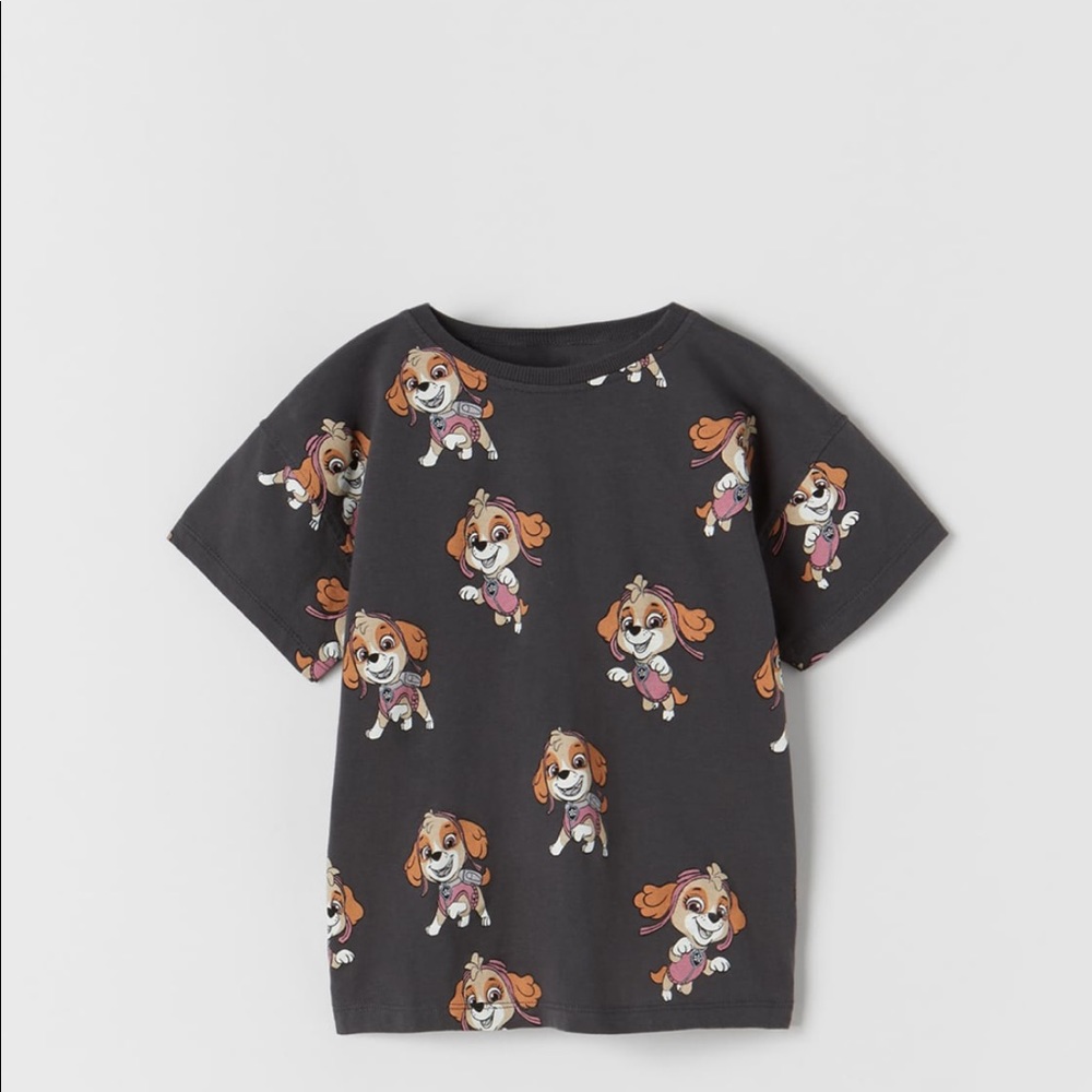 Zara Skye paw patrol T-shirt NWT